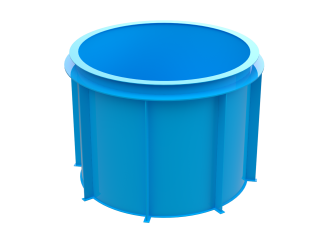 Блакитна купіль STANDART для сауни або літнього відпочинку