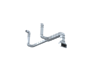 Поліпропіленовий повітропровід прямокутного перетину ECOSEP